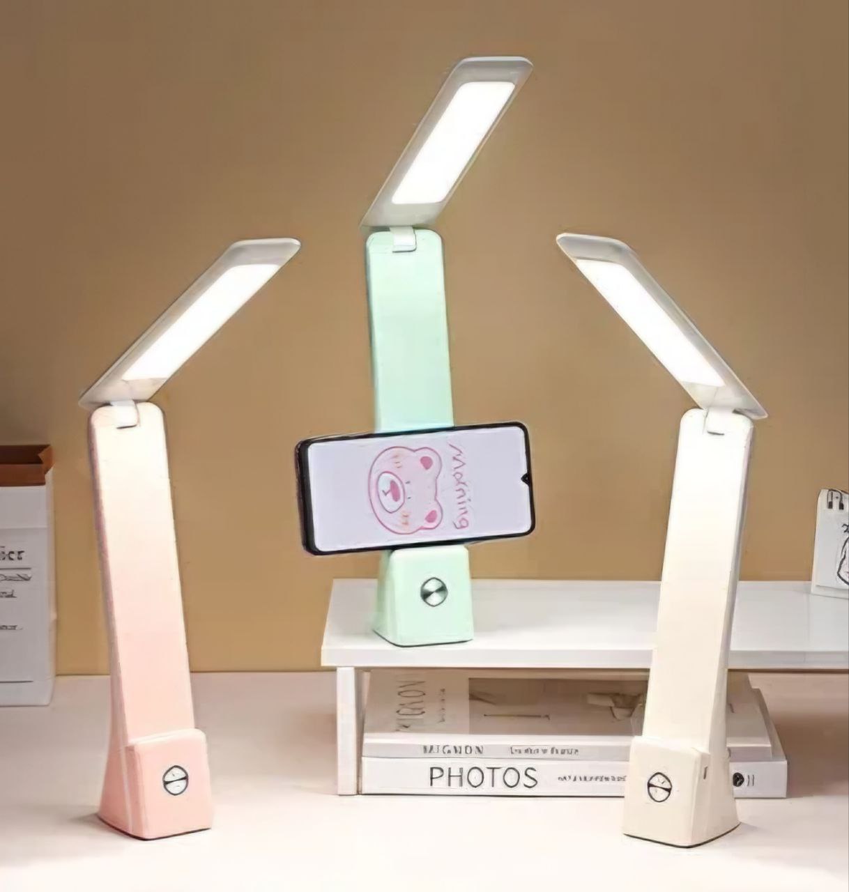 مصباح LED مكتبي قابل للتعديل مع حامل هاتف - منتج مشابه